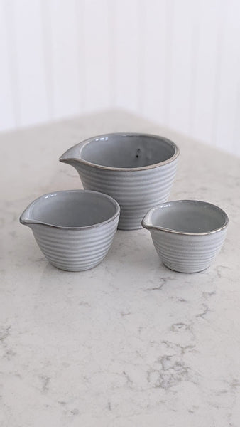 Stoneware Batter Bowl Shaped Cups