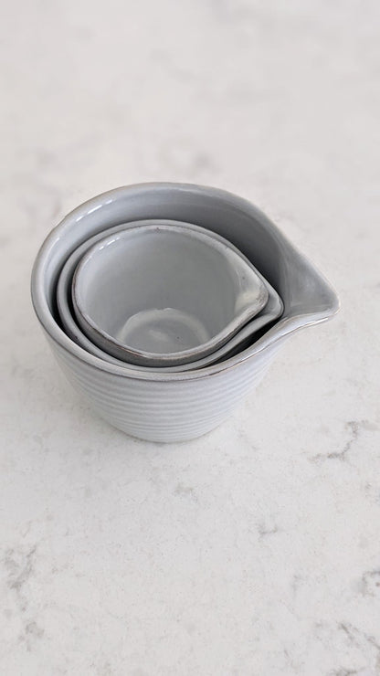 Stoneware Batter Bowl Shaped Cups