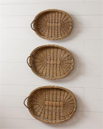 Willow Baskets with Beaded Handles