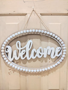 Welcome Beaded Sign