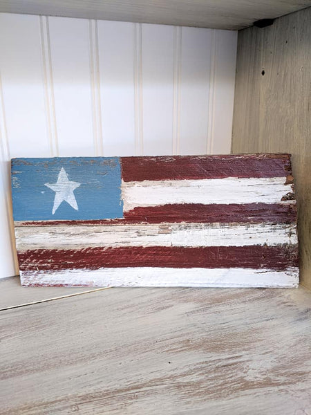 USA Flag Barn Wood Sign