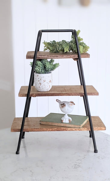 Tabletop A-Frame Shelves