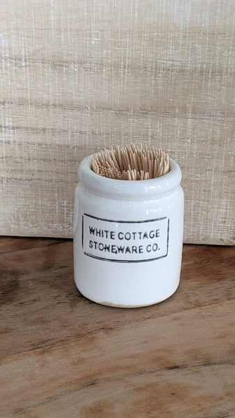 White Cottage Stoneware Co. Mini Crock