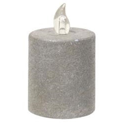 Cement Look Pillar Candle